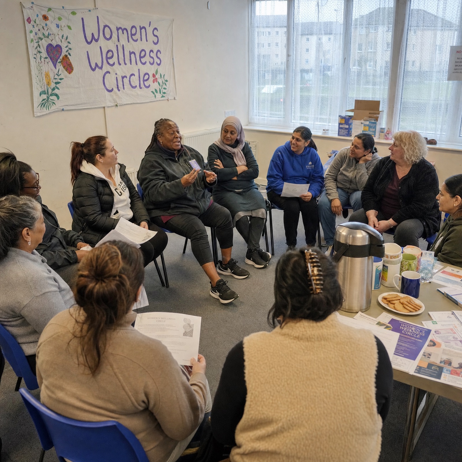 Group workshop in a Perth community hall